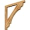 Ekena Millwork Olympic Block Rough Sawn Bracket, Western Red Cedar, 4"W x 48"D x 48"H BKT04X48X48OLY05RWR - alternate 1